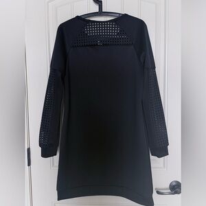 Fabletics Black Perforated mini dress